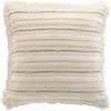 Coussin dehous. compr. franges 60 x 60 cm coton tisse atlas Naturel