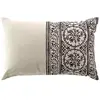 Coussin déhoussable 40 x 60 cm poly-coton Isalina Noir