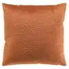 Housse de Coussin en Velours Circles 40x40cm Terracotta