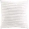 Coussin Déhoussable 45 x 45 cm   Velours Relief   Nils Blanc