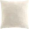 Coussin déhoussable NILS 45x45 cm   Velours relief   Coloris Naturel -...