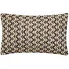 DOUCEUR D'INTÉRIEUR Coussin - Louméo - 30x50cm - Noir - Déhoussable - Design contemporain
