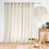 DOUCEUR D'INTERIEUR Voilage à oeillets grande largeur 300 x 240 cm voile tissé Carlin