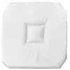 Galette 4 rabats 36 x 36 x 3.5 cm polyester uni essentiel Blanc
