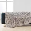 douceur d'intérieur, Plaid (180 x 220 cm) Antartic Choco, Imitation Fo...