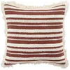 COUSSIN DEHOUS. COMPR. FRANGES 40 x 40 CM COTON TISSE ATLAS TERRACOTTA