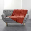 douceur d'intérieur FLANOU Plaid, Terracotta, 125 x 150 cm