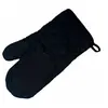 Casativo Gant de four avec silicone, Gant + mitaine de cuisine, Noir