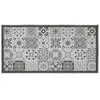 Tapis deco rectangle 57 x 115 cm imprime persane Gris