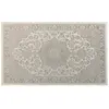 Tapis rectangle 68 x 110 cm viscose tissee cherine Naturel