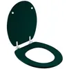 Douceur d'Intérieur ABATTANT WC CHARNIERES Metal, Jade, 37,5 x 46 CM
