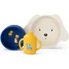Moulin Roty Set vaisselle silicone Puce et Pilou
