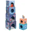 Moulin Roty Cubes empilables + personnages Les aventures de Paulie (6 cubes)