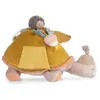 Moulin Roty Grande peluche d'activités tortue Trois petits lapins