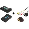 CONECTICPLUS Convertisseur HDMI vers Péritel et RCA noir