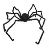 Fausse Araignée géante décoration halloween - noir - 2,50 m