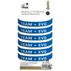 Lot de 6 bracelets EVG bleus - Ptit Clown - Team EVG - Adulte