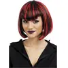 Perruque d'Halloween adulte en Vampiresse noir et rouge (x1) REF/68999