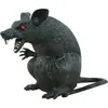 Plastic Halloween Rat met Rode Oogjes