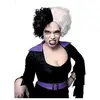 Motomo Perruque - Cruella d'Enfer - Noire et Blanche - Accessoire de déguisement pour femme