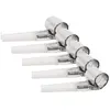 Sifflet sans-gêne argent métallique pour votre fête (x6) REF/32180