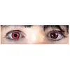 LENTILLES DE CONTACT ROUGE CERCLE NOIR