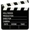 Clap Cinéma - Réplique de clap de tournage - Noir - Mixte - Adulte