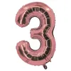 Ballon - PTIT CLOWN - re70123 - Chiffre 3 - Rose Gold - 30cm