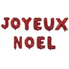 P'TIT Clown re70382 -  Ballon alu lettres JOYEUX NOEL 30 cm