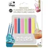 Bougie Anniversaire - PTIT CLOWN - Flammes Colorées - Lot de 12