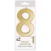 Bougie Anniversaire - PTIT CLOWN - Géante Or - Chiffre 8
