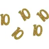 P'TIT Clown re21044 - Lot de 50 confettis pailletés Chiffre 10 Or