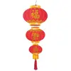 PTIT CLOWN Lanterne décorative nouvel an chinois rouge et dorée or 30 x 80 cm (x1) REF/21057
