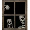 PTIT CLOWN 3 Stickers squelettes pour décoration de fenêtre Halloween 40cm REF/22994