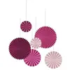 P'TIT Clown re22631 - Lot de 6 rosaces à suspendre rose