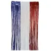 PTIT CLOWN Rideau de porte France avec franges tricolores: bleu, blanc et rouge 1 x 2m (x1) REF/22395