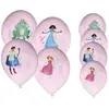 Ballons anniversaire - PTIT CLOWN - Lot de 8 - Latex rose - Motifs Pri...