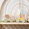 Petit train à empiler et tirer en bois
