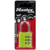 Cadenas - MASTER LOCK - Aluminium - A code - Couleur verte - 30 mm
