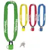 Steel chain 90cm x Ø 6mm - padlock 40mm w/2 keysnylon sleeve - colour
