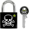 Master Lock Cadenas MASTER LOCK 30mm Acier Imprimé Tete de Mort