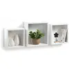 HOMEA Set de 3 étagères cubes de rangement 23-26-30 c...