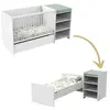 Baby Price Lit combiné évolutif First Blanc (60 x 120 cm)