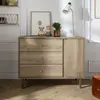 Sauthon Commode 3 Tiroirs 1 Porte Mokka