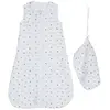 Gigoteuse - lange coton bio 70cm - miss fleur de lune blanc