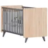 Lit BÃ©bÃ© Come - ChÃªne DorÃ© - Gris OmbrÃ© - 60x120 Cm