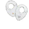 Sauthon Bavoirs en coton blanc et sauge lot de 2 Promenons nous