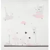 SAUTHON Stickers muraux Petite souris 70x50cm en Papier Rose