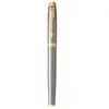 PARKER IM Stylo plume, métal brossé, plume moyenne, encre bleue, Coffr...