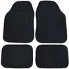 4 tapis universel en moquette noir